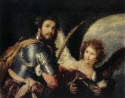 Bernardo Strozzi St Maurice and the Angel oil painting on canvas